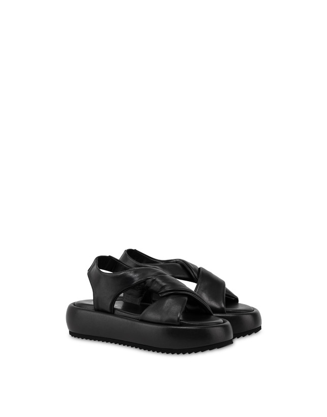 Sandali flatform in nappa Oasis Photo 2