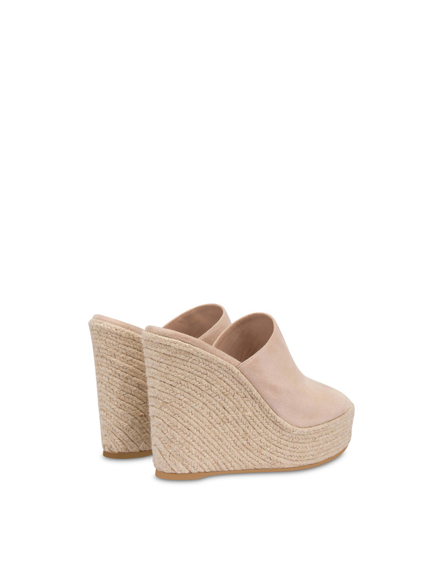 Mules con zeppa in camoscio Playa Photo 3