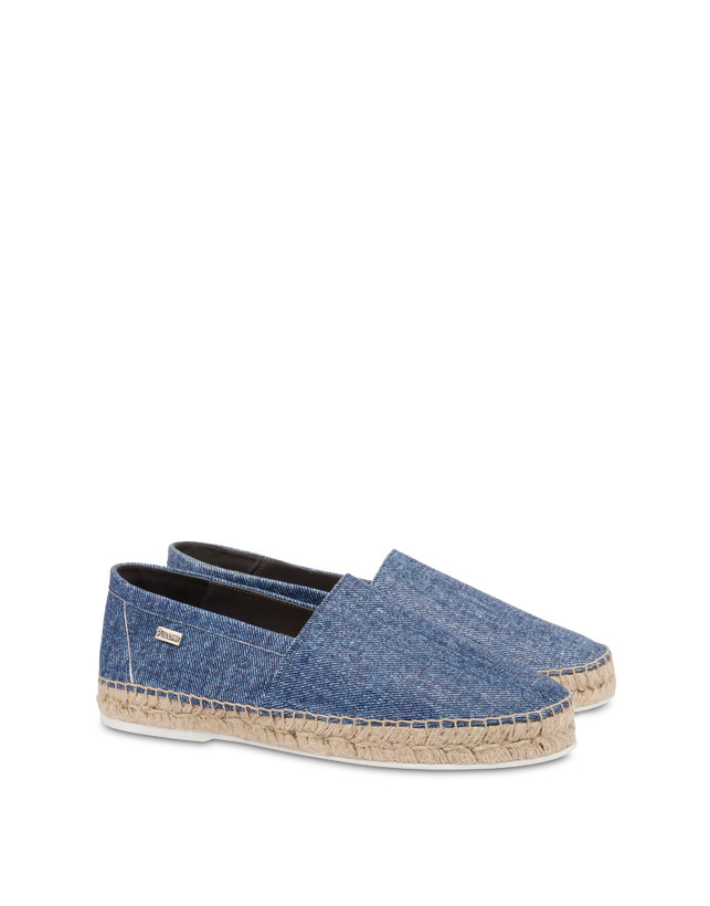 Espadrilles aus Ziegenleder mit Denim-Druck Photo 2