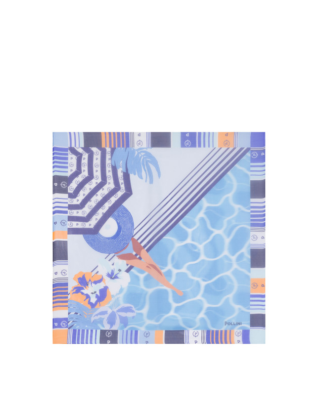 Silk scarf with Summer print Photo 2