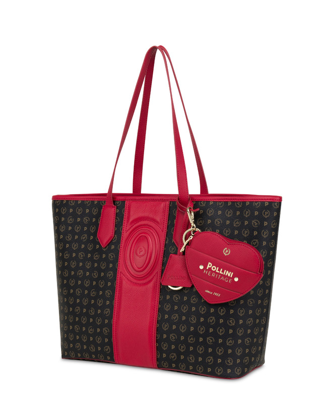 Heritage 70 Shopping Bag Black red Pollini