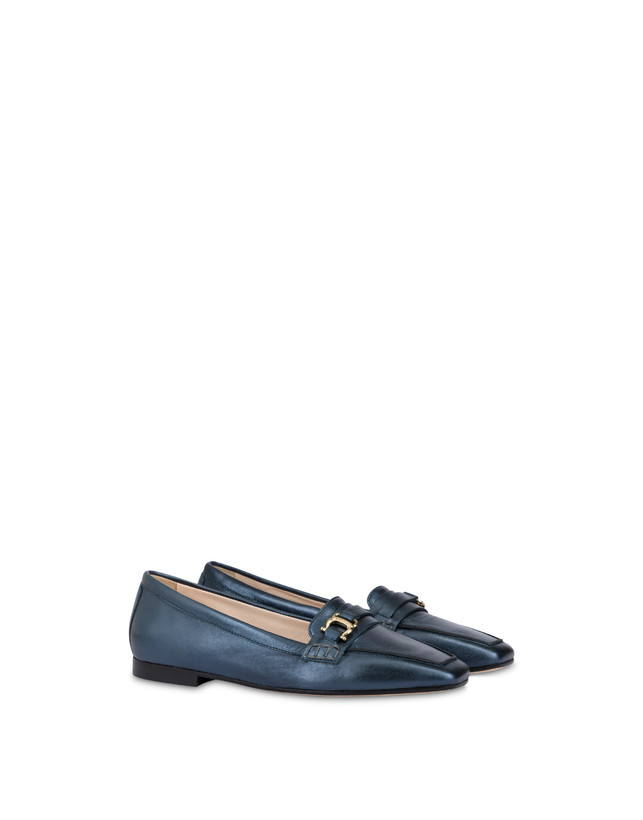 Uptown metallic Nappa leather loafers Photo 2
