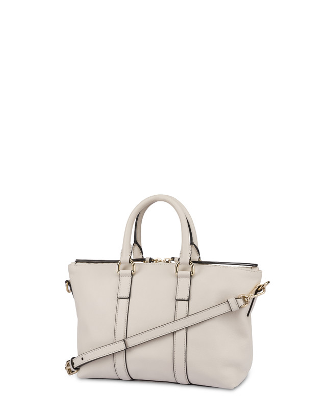Minimalistische Doppelgriff-Tasche aus Kalbsleder Photo 3