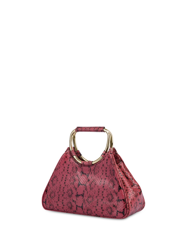 Armour python-print calfskin clutch Photo 3