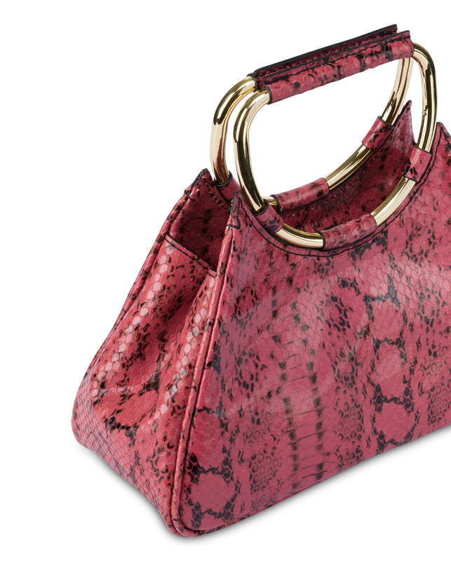 Armour python-print calfskin clutch Photo 5