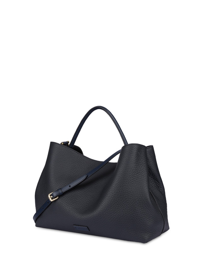 Tasche mit Doppelgriff aus getrommeltem Kalbsleder Marlene Photo 3