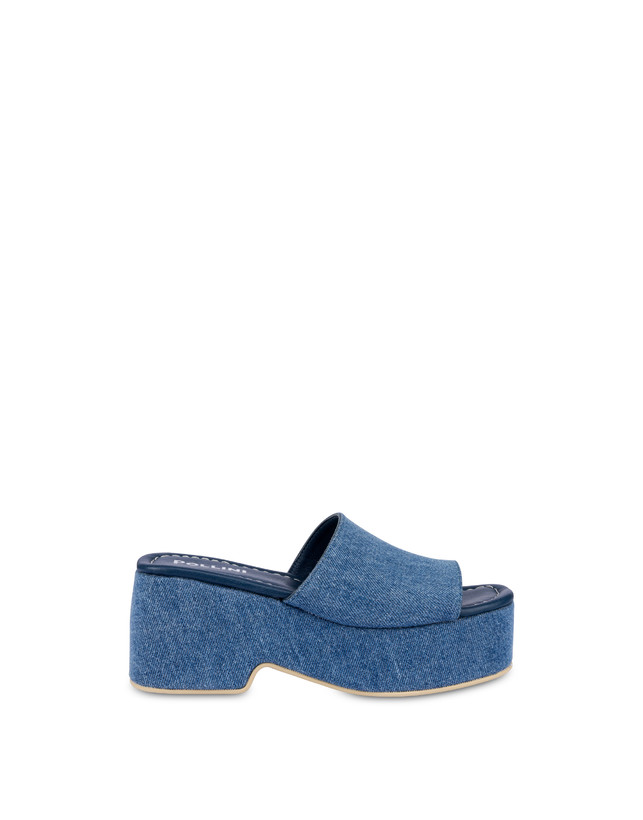 Flatform-Sandale aus Denim Sunset Photo 1