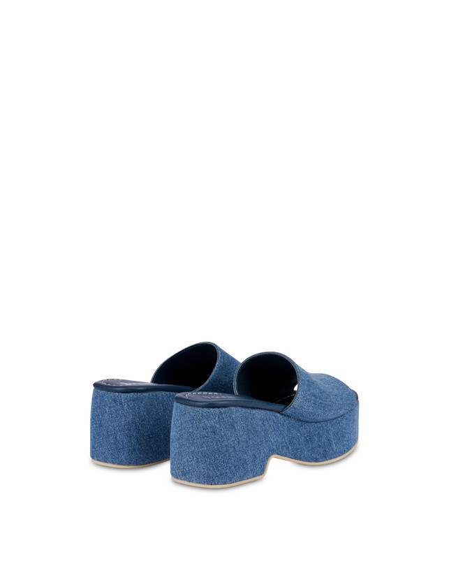 Flatform-Sandale aus Denim Sunset Photo 3