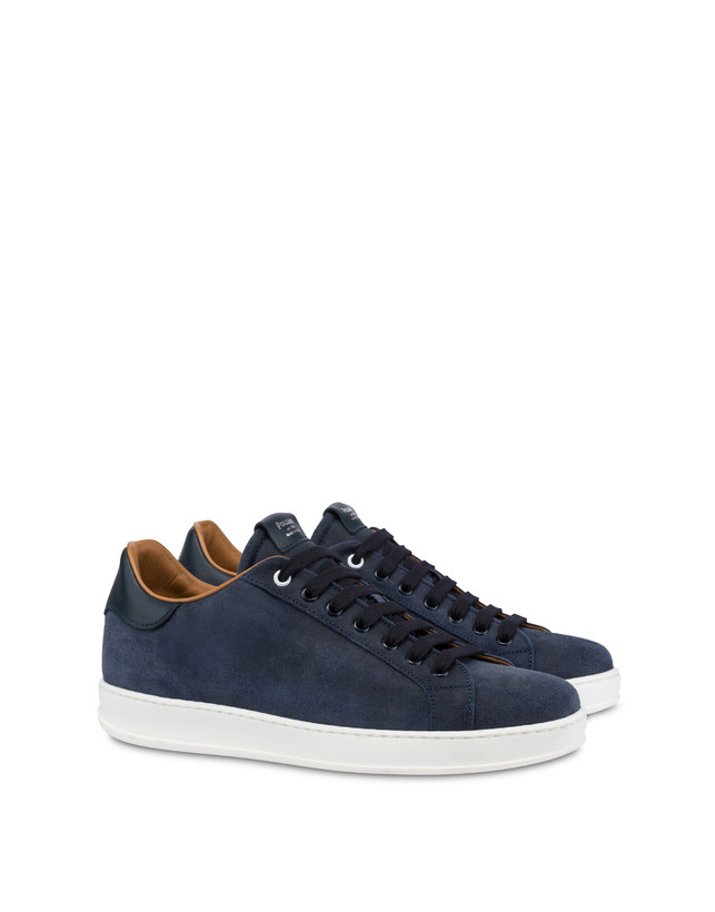 Tennis Club Sneakers in Greased Split Leather Photo 2