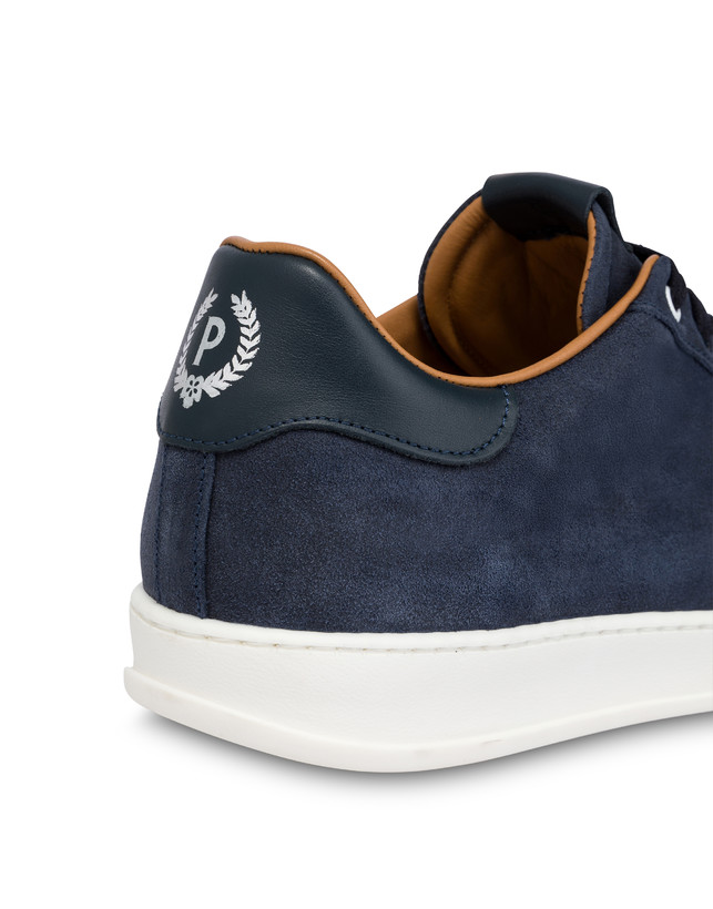 Tennis Club Sneakers in Greased Split Leather Photo 6