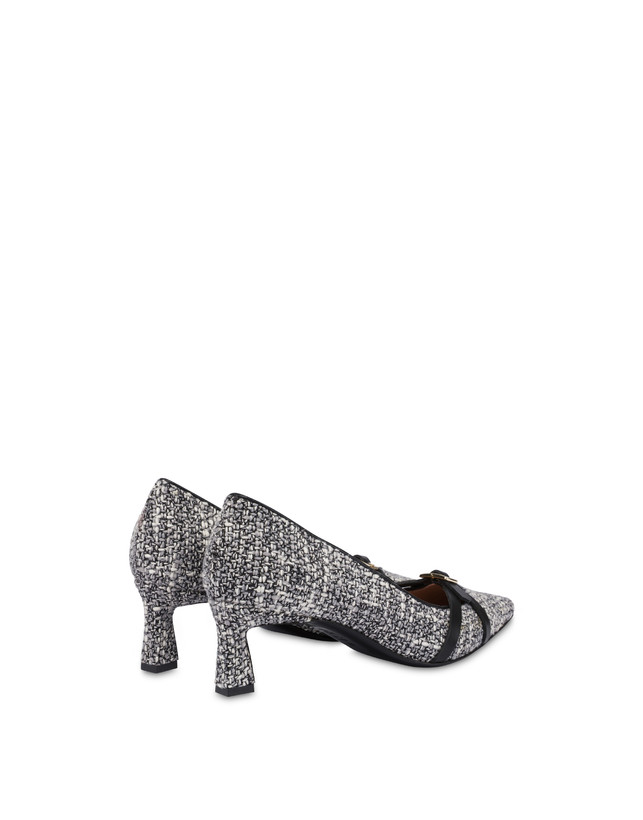 Double U Pump in Tweed + Calfskin Photo 3