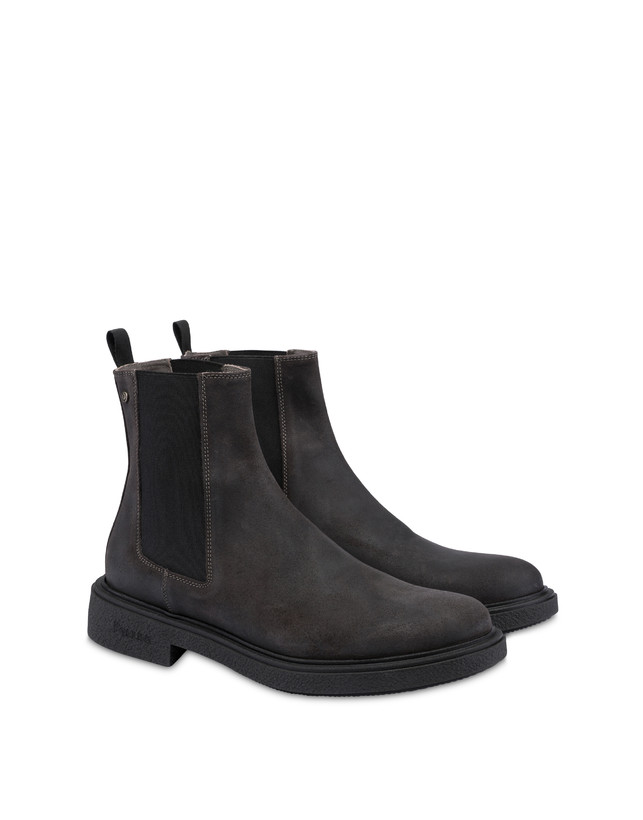 Gentlemen's Club Chelsea Boot in Greased Split Leather Photo 2