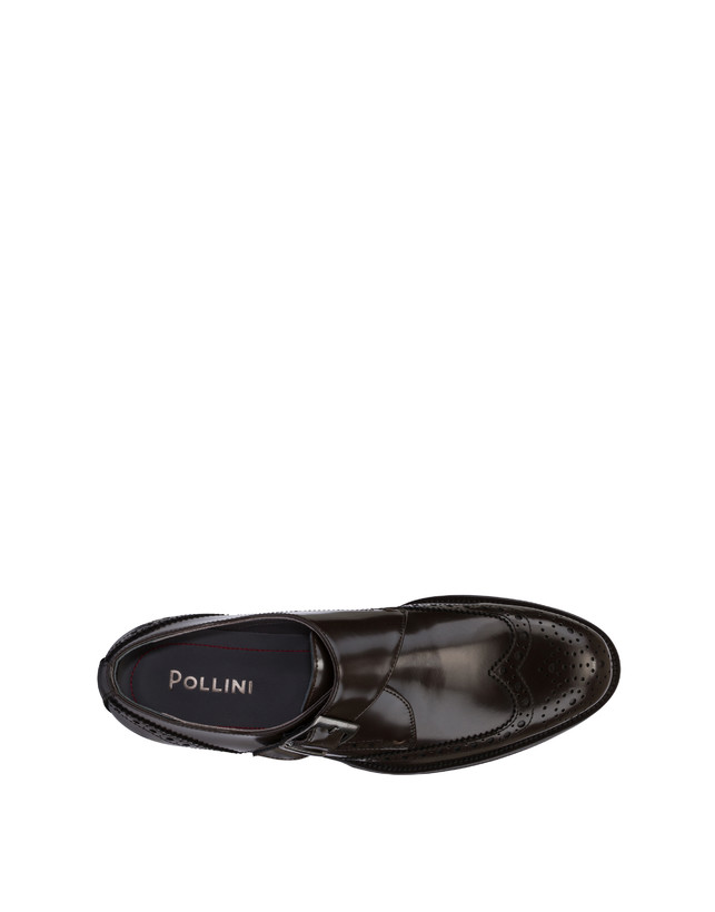 Gentlemen's Club Single Monk in Abraided Calfskin with Brogueing Photo 3