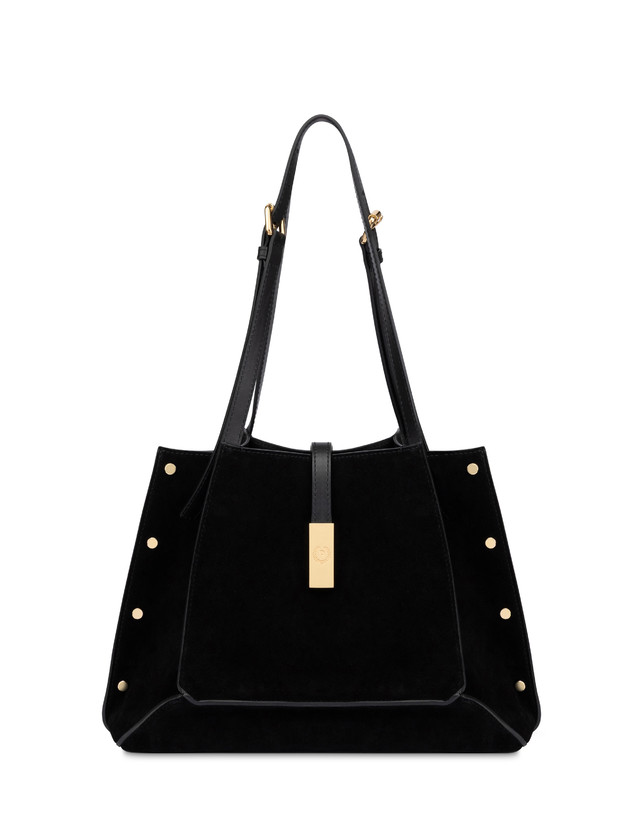 Austin Small Double Handle Bag in Split Leather Photo 1