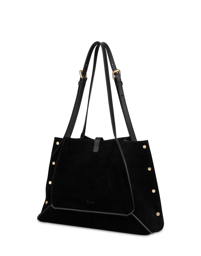 Austin Small Double Handle Bag in Split Leather Photo 2