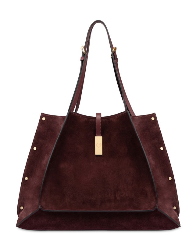 Austin Small Double Handle Bag in Split Leather Photo 1