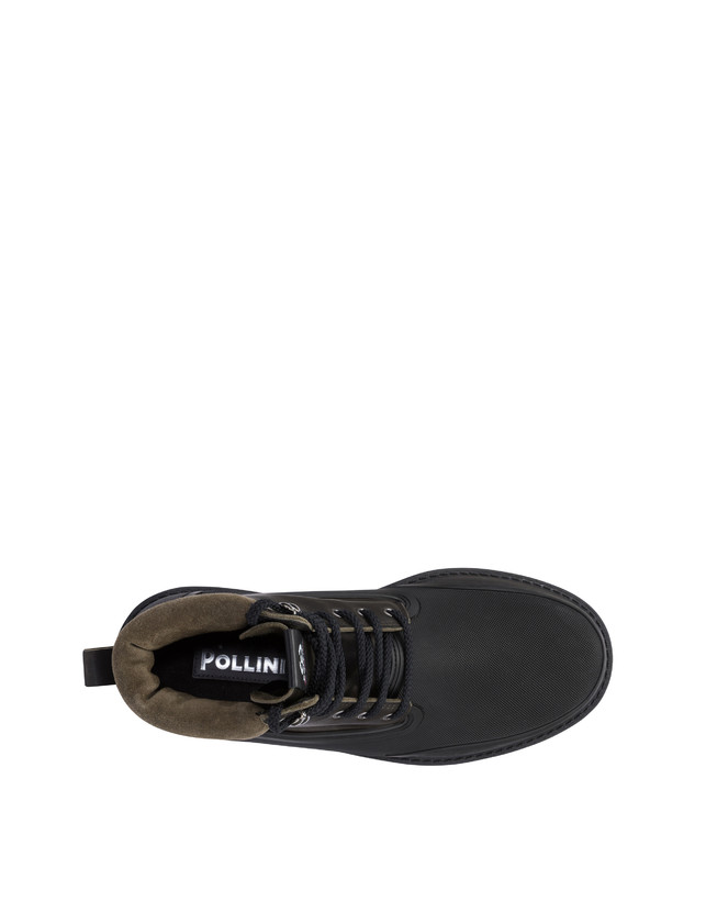 Ice Cracker Combat Boot in Calfskin and Split Leather Photo 3