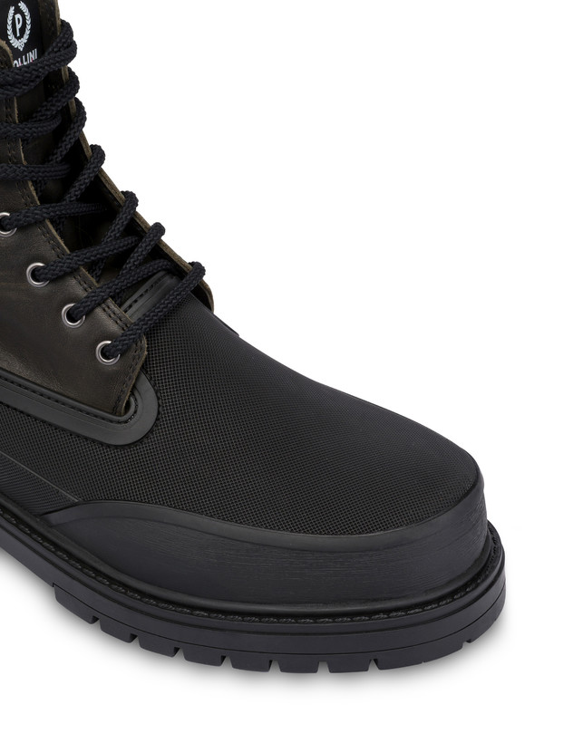 Ice Cracker Combat Boot in Calfskin and Split Leather Photo 6