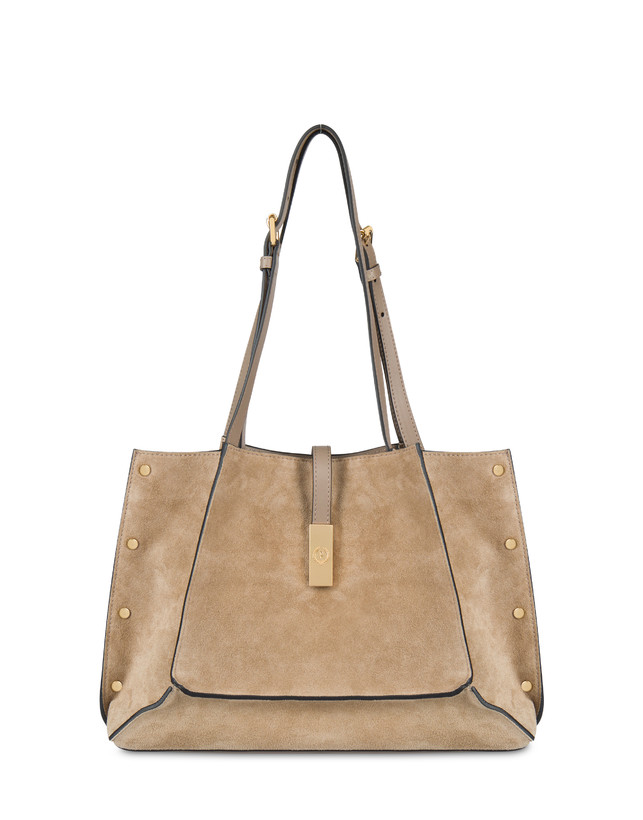 Austin Small Double Handle Bag in Split Leather Photo 1