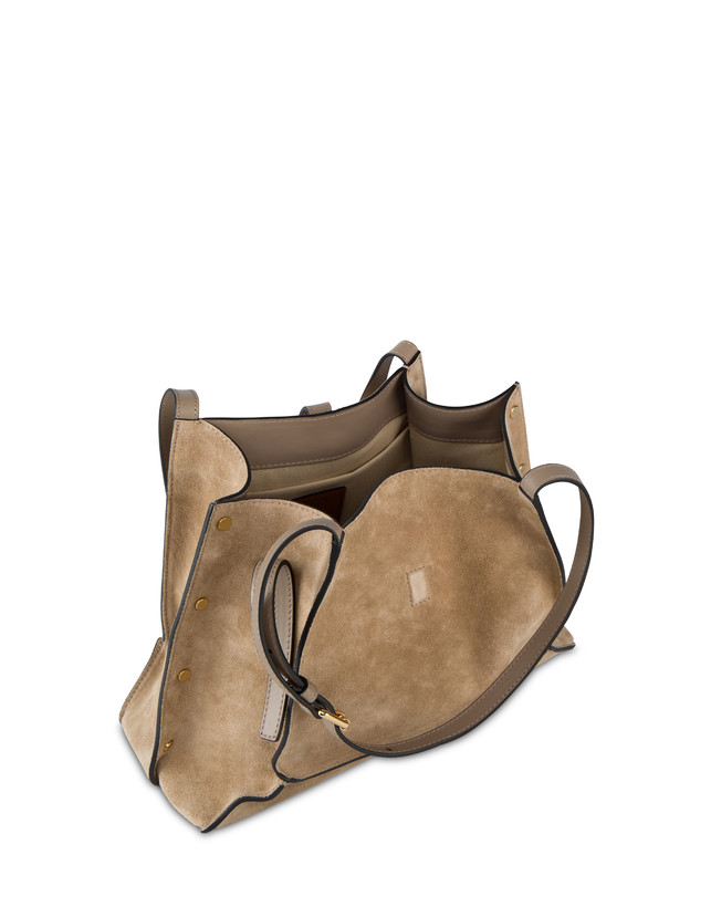 Austin Small Double Handle Bag in Split Leather Photo 3