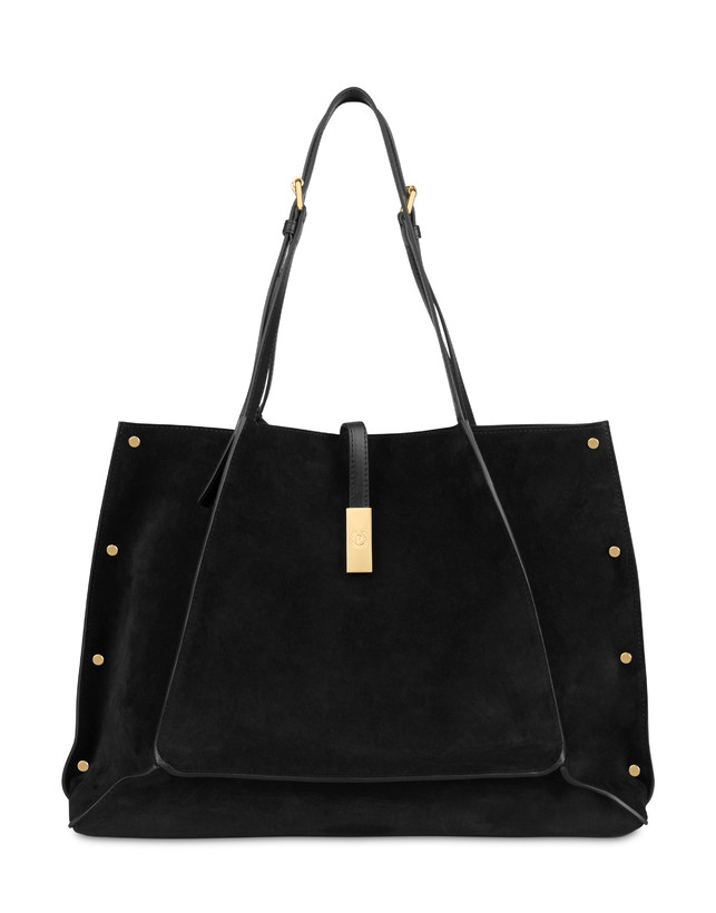 Austin Small Double Handle Bag in Split Leather Photo 1