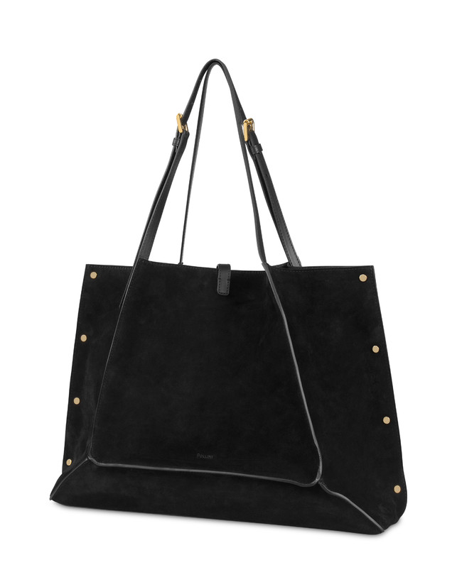 Austin Small Double Handle Bag in Split Leather Photo 2