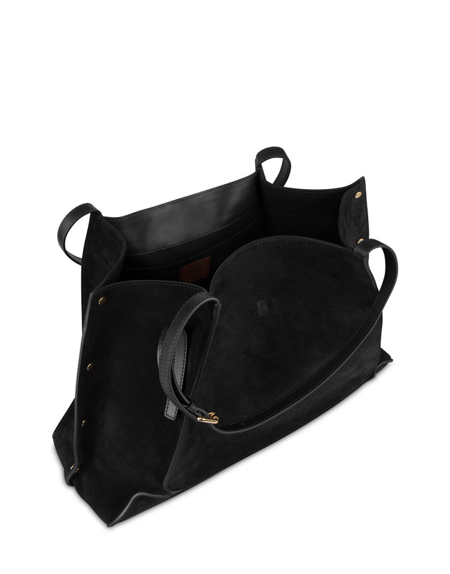 Austin Small Double Handle Bag in Split Leather Photo 3