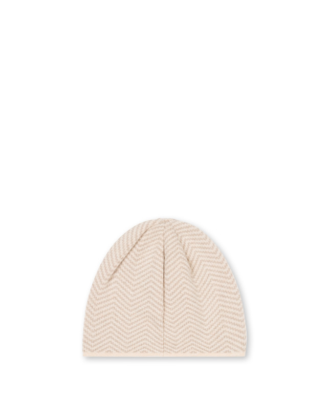 Morbido cappello in misto lana con stampa chevron Photo 2