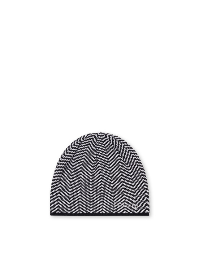 Morbido cappello in misto lana con stampa chevron Photo 1