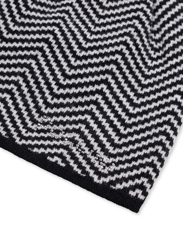 Morbido cappello in misto lana con stampa chevron Photo 3