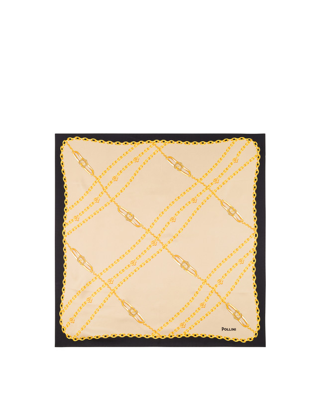 Foulard in seta con stampa catene Photo 1