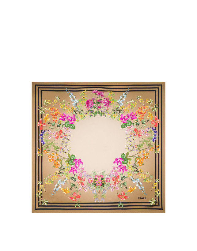 Foulard in seta con stampa floreale Photo 1