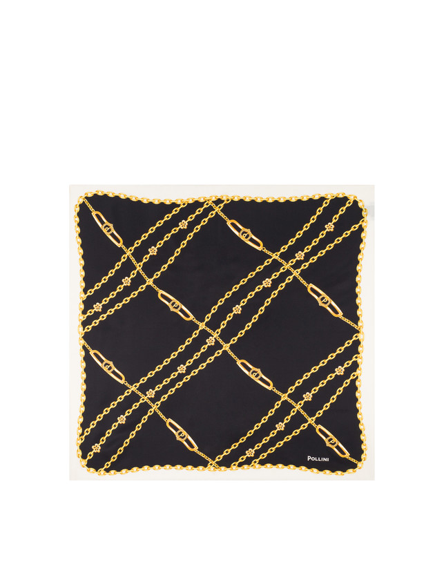 Foulard in seta con stampa catene Photo 1