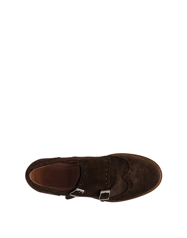 Double Monk Flexy aus Spaltleder Photo 3