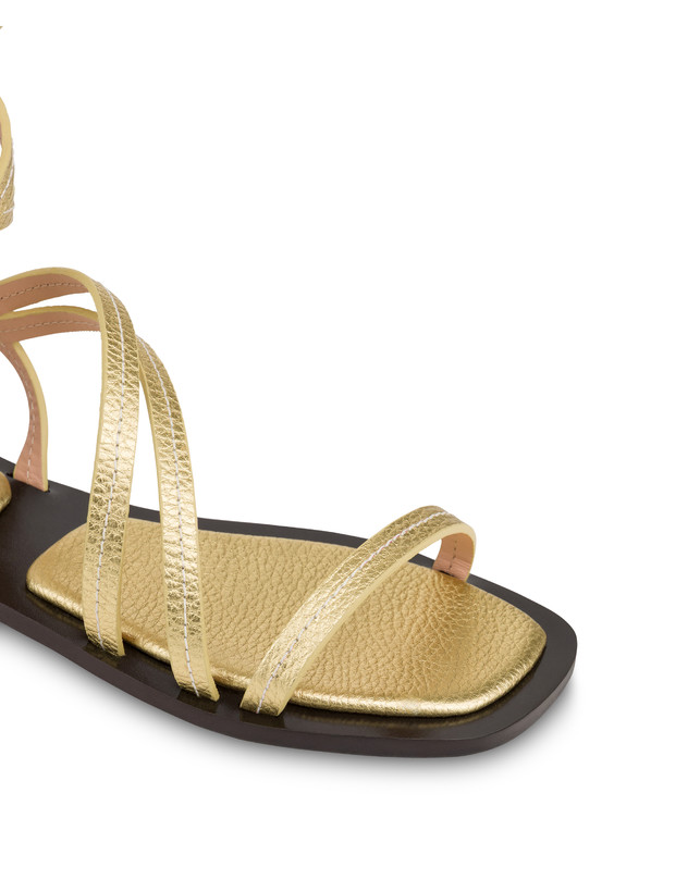 Capri Flat Sandal in Calfskin Photo 4