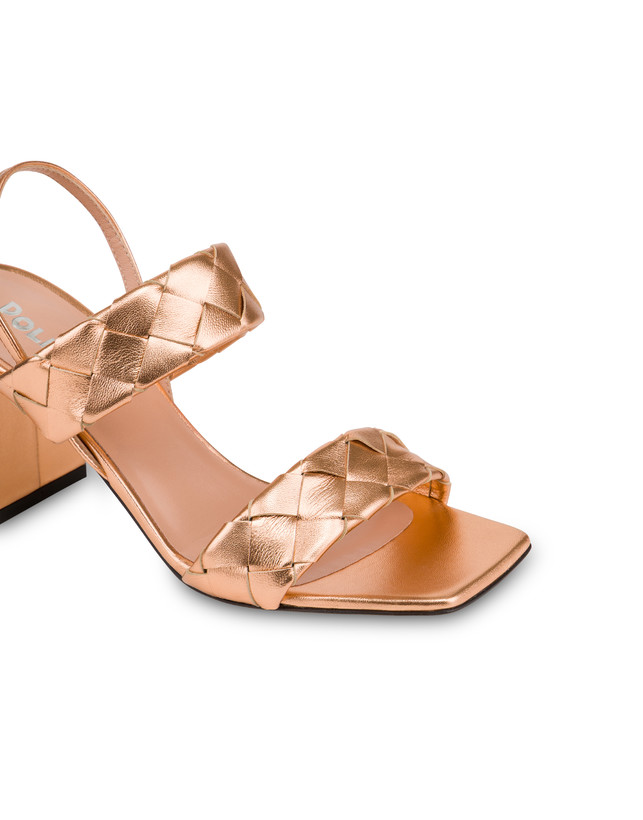 Sandale Dama aus laminiertem Nappaleder Photo 4