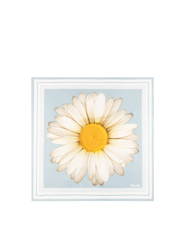 Foulard In Seta Con Stampa margherita over Photo 2