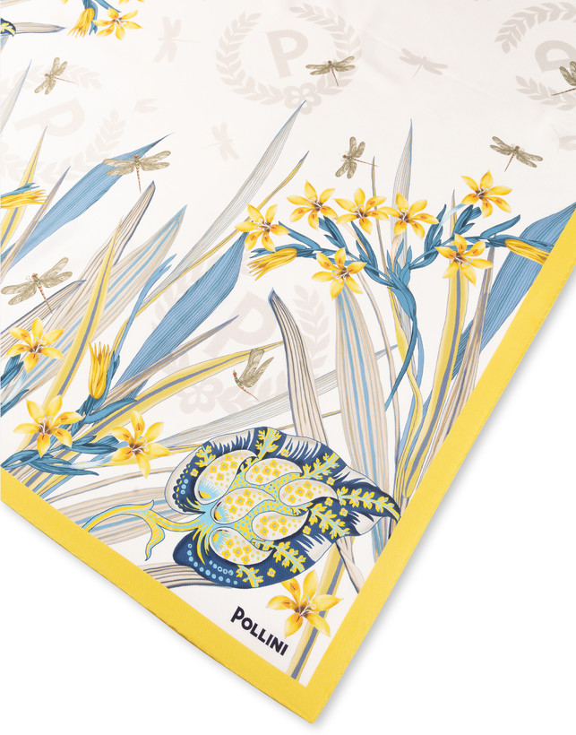 Foulard In Seta Con Stampa floreale Photo 3