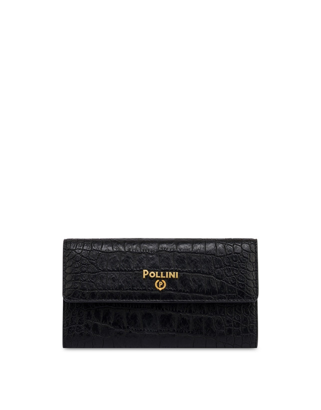 PU Crocodile Wallet on Chain Wallet Photo 1