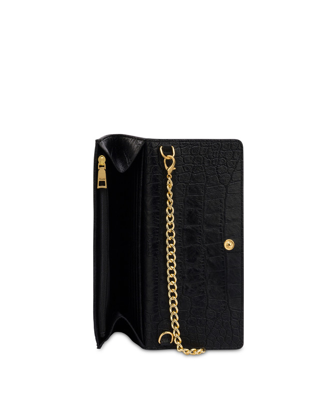 PU Crocodile Wallet on Chain Wallet Photo 3