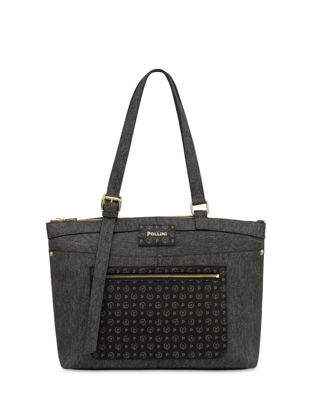 Indigo shoulder bag in PU Photo 1