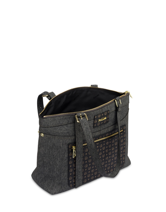 Indigo shoulder bag in PU Photo 3