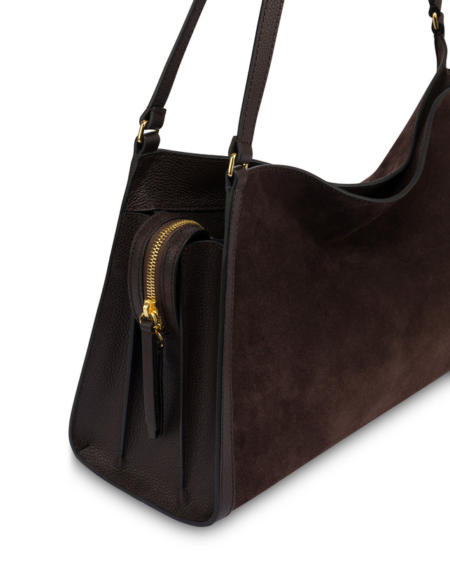 Schultertasche Empire aus Spalt- und Kalbsleder Photo 4