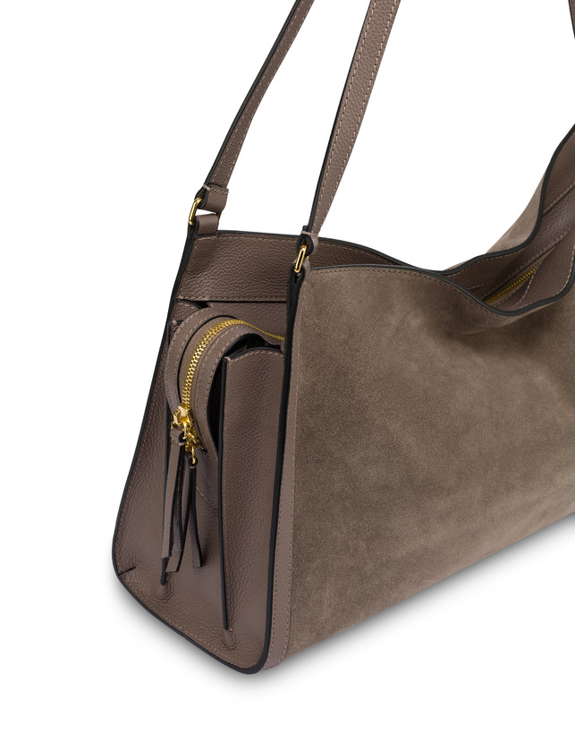 Schultertasche Empire aus Spalt- und Kalbsleder Photo 4