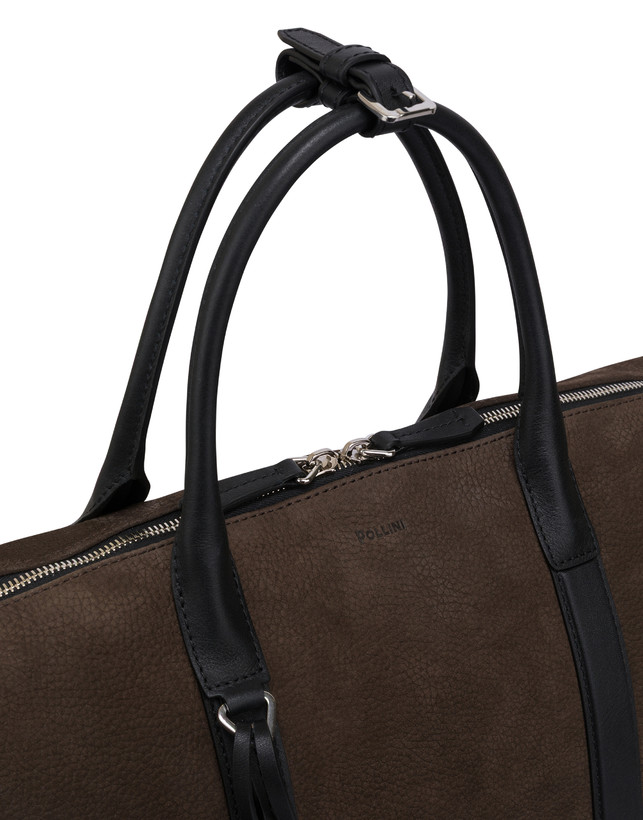 Reisetasche aus Nubuk- und Kalbsleder Photo 4