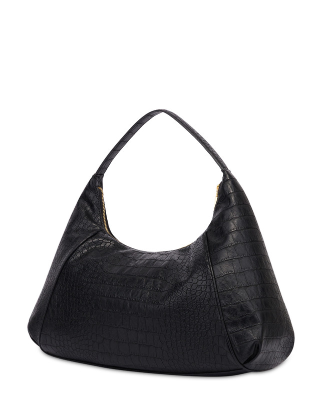Schultertasche Urban Pocket aus PU-Krokodil Photo 2