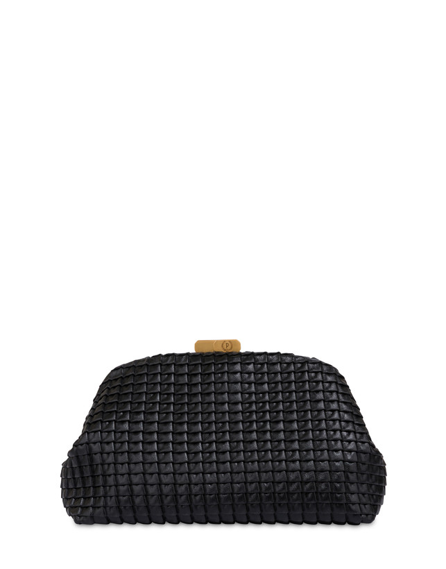 Cloud Clutch in Mini Grained Lux Pleated PU Photo 1