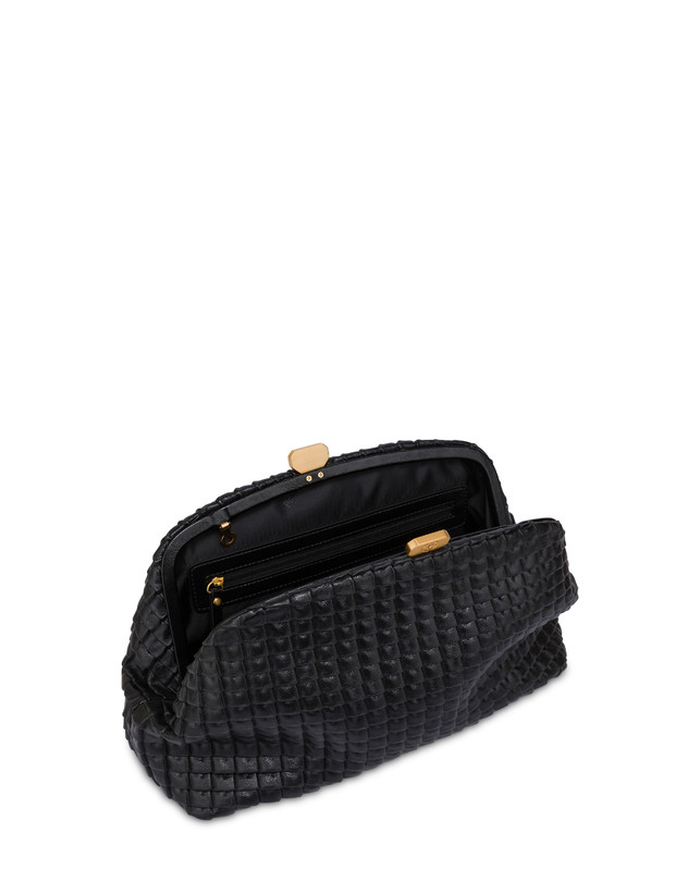 Cloud Clutch in Mini Grained Lux Pleated PU Photo 3