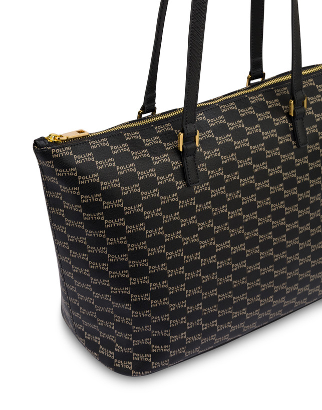 Borsa a spalla Iconic in saffiano pu stampato Photo 4