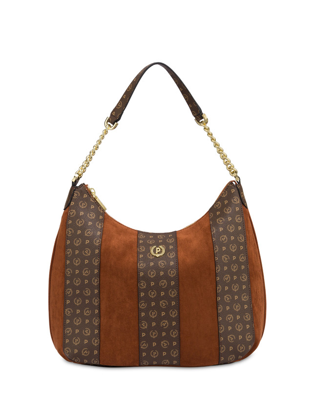 Borsa a spalla Interplay in fabric suede ed Heritage pvc Photo 1